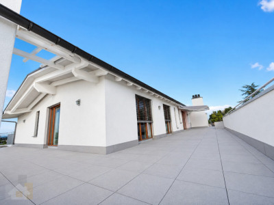 Attikawohnung mit 230 m2 Terrasse, Privatlift und Seesicht image 13