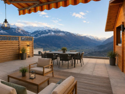 A VENDRE – Savièse (Chandolin): Appartement 4.5 pces avec terrasse & jardin image 1