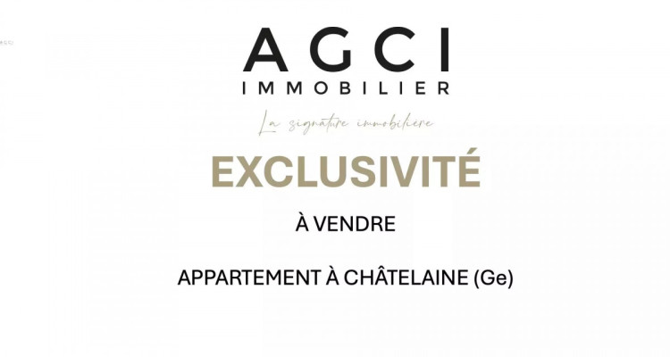 EXCLUSIVITÉ - Appartement lumineux de 4 pièces avec terrasse couverte, jardin privatif ? box en sus ? Châtelaine image 2