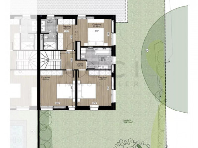 Villa jumelée  contemporaine THPE avec jardin privatif ? Grand-Saconnex image 4