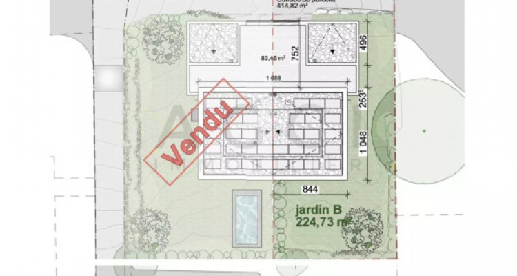Villa jumelée  contemporaine THPE avec jardin privatif ? Grand-Saconnex image 3