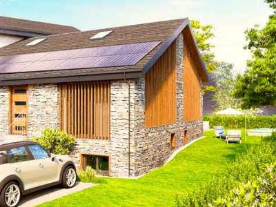 CHARMANTE MAISON VILLAGEOISE NEUVE ET ÉCOLOGIQUE, AVEC JARDIN ET PARKINGS image 1
