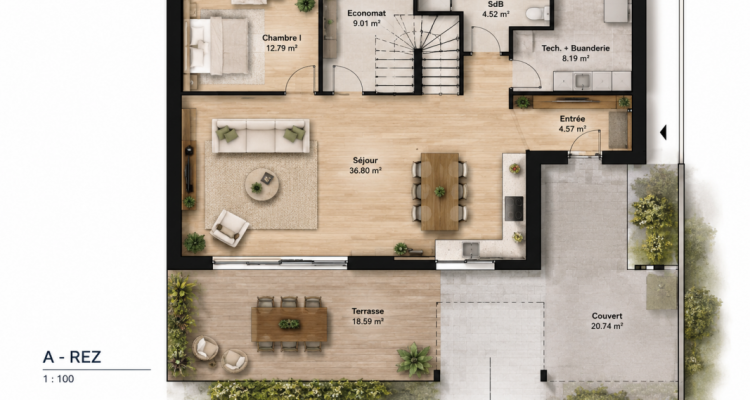 Bassecourt ? Villa neuve 6,5 pièces avec 5 chambres et 3 salles de bains image 9