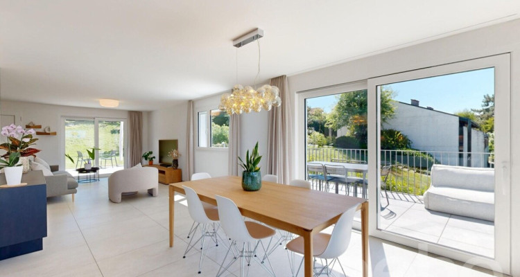 Duplex 4,5p avec jardin privatif, terrasses et vue lac image 1