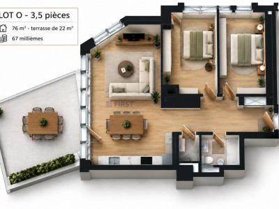 Villars - Chesières - PPE LOT O - CHF 395000.- image 15