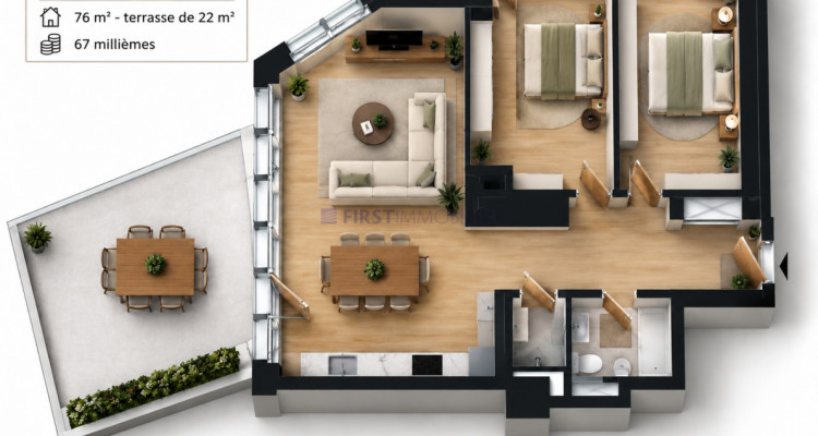Villars - Chesières - PPE LOT O - CHF 395000.- image 15