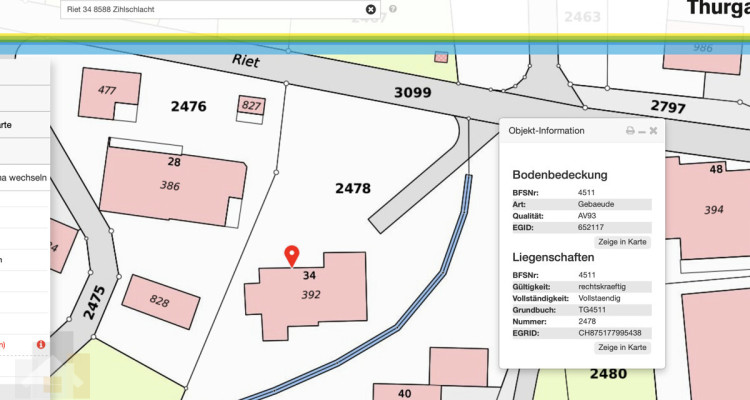 1367 m2 Bauland in Zihlschlacht  Dorfzone D2 image 1