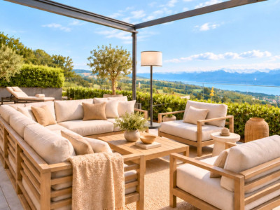 Blue Horizon, appartement contemporain 5,5 pièces, vue lac et Mont Blanc image 4