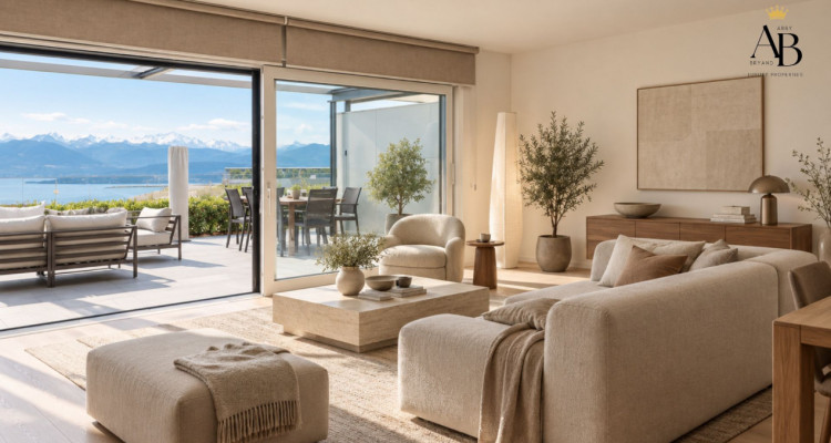 Blue Horizon, appartement contemporain 5,5 pièces, vue lac et Mont Blanc image 6