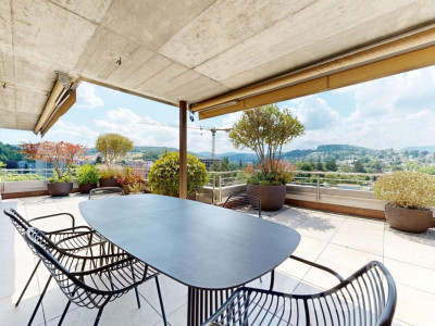 6.5 Zimmer Terrassenwohnung mit 189 m² Aussenfläche und Weitsicht image 7