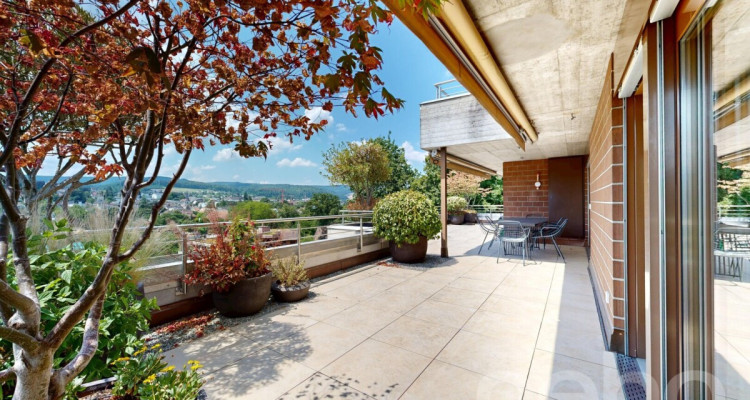 6.5 Zimmer Terrassenwohnung mit 189 m² Aussenfläche und Weitsicht image 8