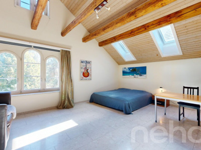 Einzigartige Dachgeschosswohnung mit Cheminée und Sichtbalken image 5