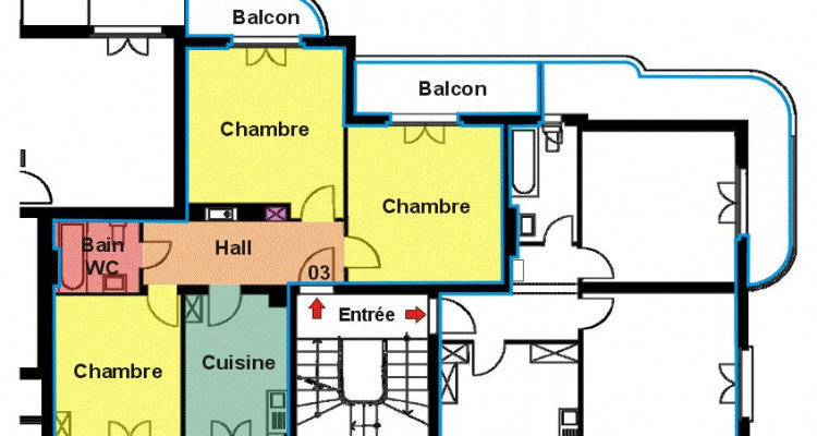 3 pièces au 1er étage - Rue du Sablon 27 à Morges  image 1