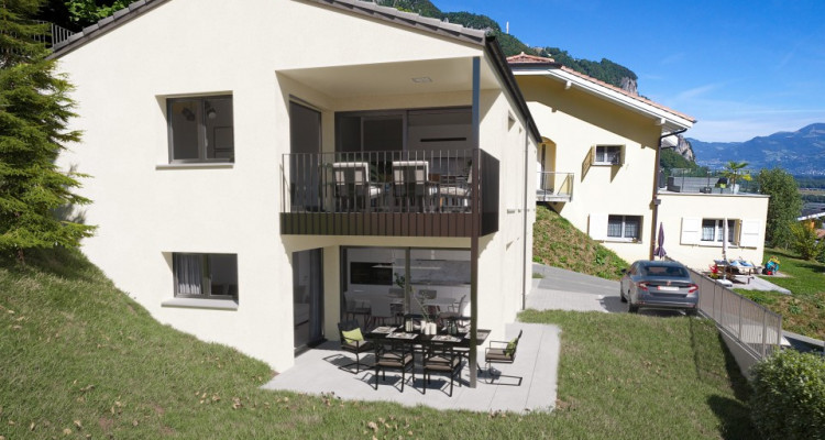 FOTI IMMO - Appartement dans les combles de 4,5 pièces, avec balcon et jardin.(B2) image 1