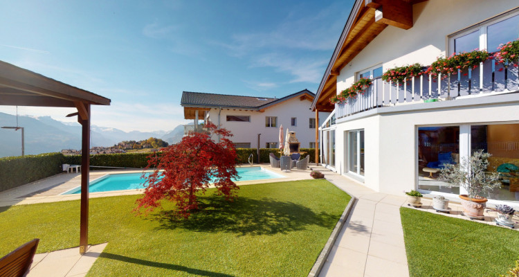 Superbe maison avec piscine et vue imprenable à Savièse image 12