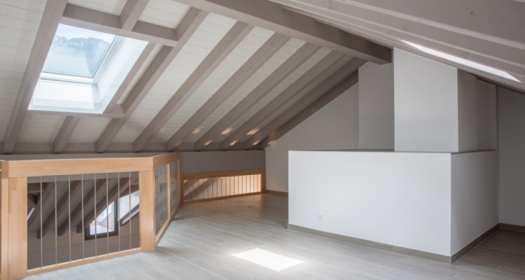 Mafgnifique 3.5 pces + mezzanine en attique denv. 118m2 image 8