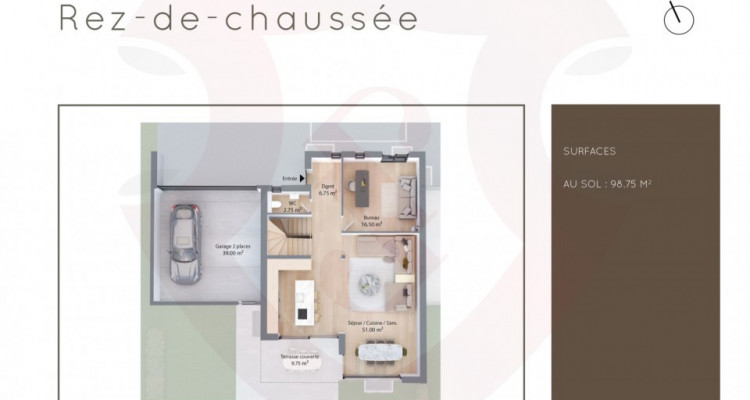 Dernière Villa HPE (A) - Livraison 2ème trimestre 2020 - Promotion : Villas Vy Des Mores - Commugny image 5