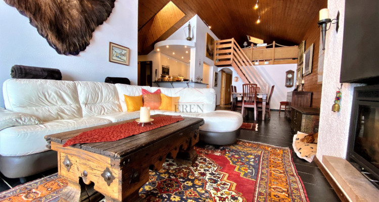 Exceptionnel attique duplex 5,5 pièces de 125 m2 au coeur de la station à Anzère image 4