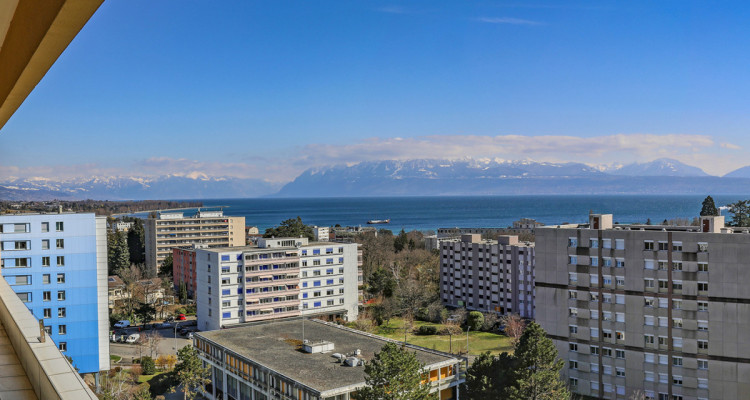 Appartement traversant au 7e étage - Vue panoramique lac et Alpes image 1