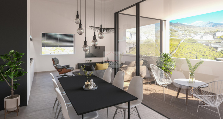 Attique 2,5p neuf au centre du village image 9