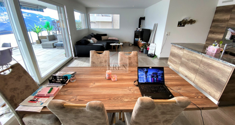 Magnifique 3,5p moderne et design avec large terrasse panoramique aux Mouresses à Savièse image 5