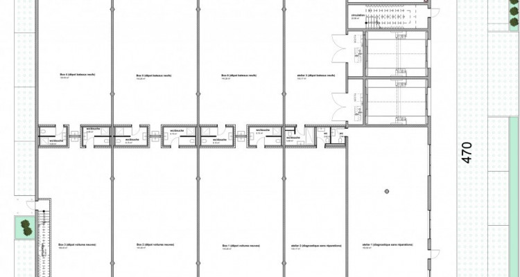 Atelier de 103m2 et surfaces modulables, garages, halles industrielles et boxes de stockage.  image 9