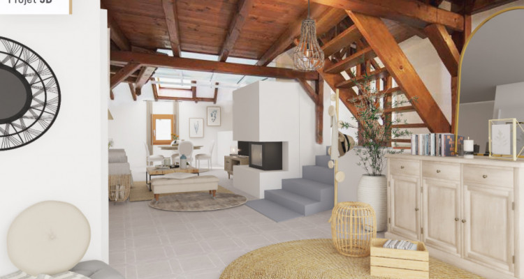 Magnifique attique 4 pièces / entièrement rénové / mezzanine  image 1