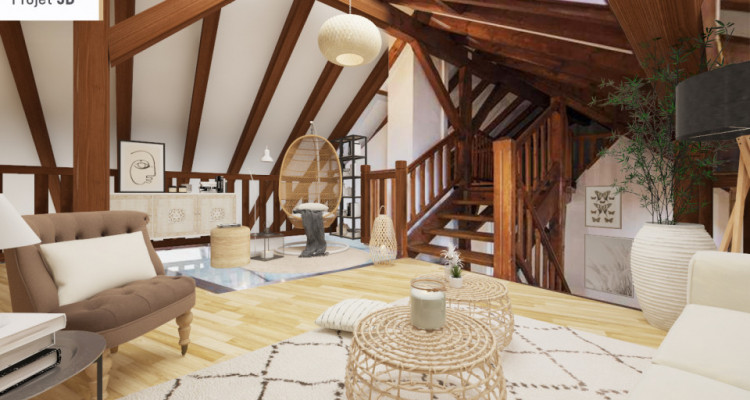 Magnifique attique 4 pièces / entièrement rénové / mezzanine  image 2