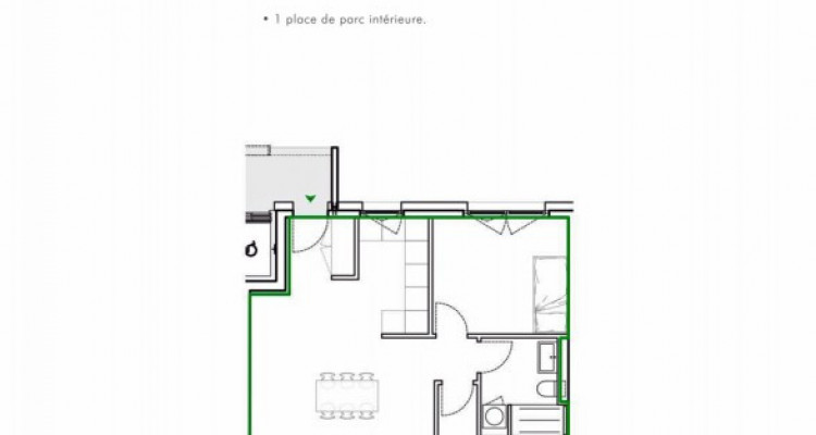 HOME SERVICE vous propose un appartement de 3,5 pièces avec jardin. image 3