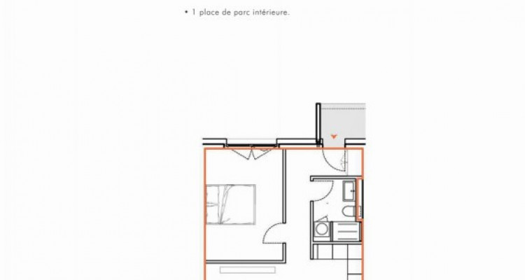 HOME SERVICE vous propose un appartement de 2,5 pièces avec balcon. image 3