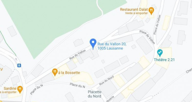 2 pièces au rez-de-chaussée  -  Rue du Vallon 20 à Lausanne  image 1