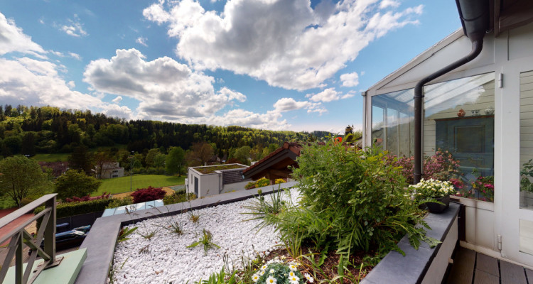 Seltene  5.5-Zi. Attikawohnung mit Garten, Terrasse und Privatsphäre image 2