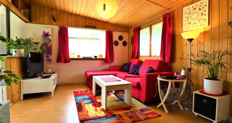 Mobilhome-Chalet avec grande terrasse vendu meublé image 3