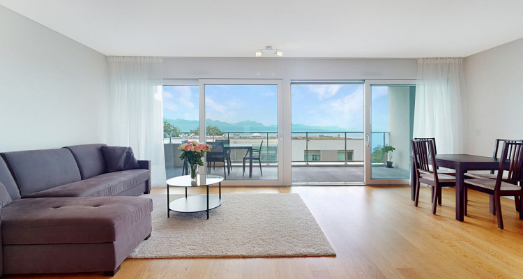 Bel appartement avec vue panoramique sur le lac à La Conversion image 2
