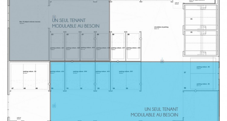 Box / garage dune place au premier étage de 17m2 modulables, garages, halles industrielles et boxes de stockage.  image 6