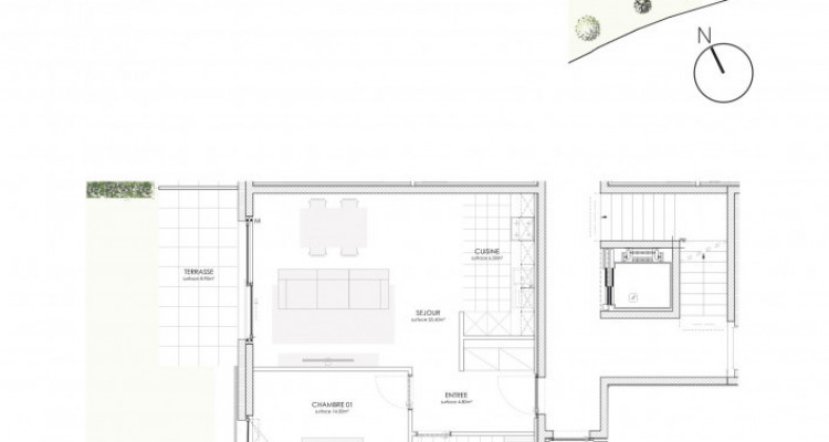 NEUF! Magnifique appartement de 2.5 pièces avec Jardin image 2