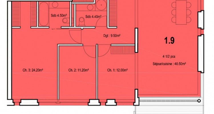 HOME SERVICE vous propose un appartement de 4,5 pièces au centre-ville. image 5