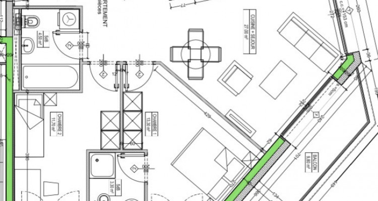 C-Service vous propose LE DERNIER appartement de 3,5 pièces au Molière image 9