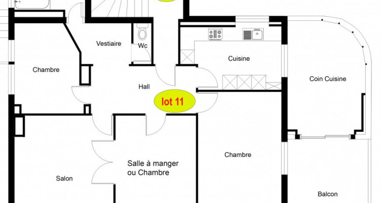 FOTI IMMO - Bel appartement de 4,5 pièces avec grand balcon. image 13