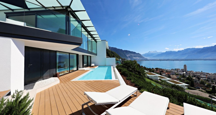 Splendide maison darchitecte de 300m2 avec vue incroyable sur le lac  image 1
