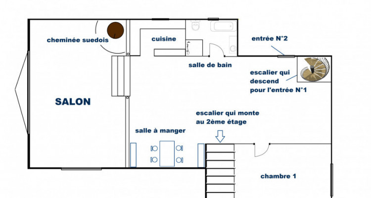 Maison Péry-La Heutte - 5 pièces image 3