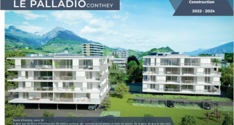 Résidence Palladio à Conthey - Appartements neufs haut de gamme (studio, 2,5p, 3,5p, 4,5p, attiques, loft) image 2