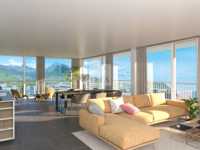 Attique - Loft 4,5 pièces aménageable à souhait avec terrasse en angle panoramique de 44m2 image 1