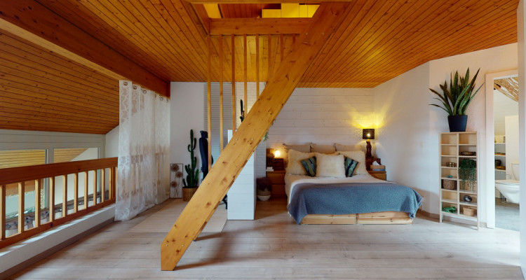 Duplex avec mezzanine et surcombles au coeur de Gland. Un charme fou! image 10