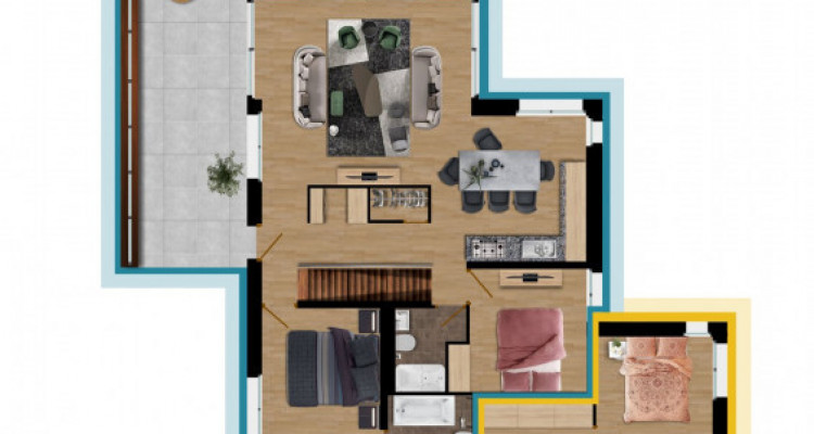 Appartement de 4,5 pièces en duplex aux Neyres  image 12