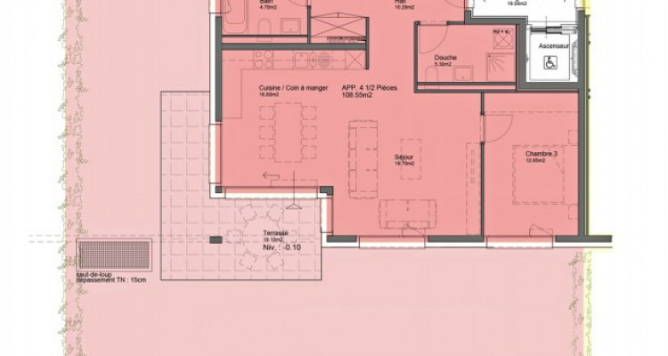 Bel appartement de 4,5 pièces avec jardin. image 6