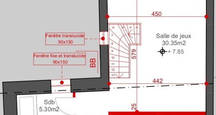 Plan-les-Ouates: duplex 87m2 dans petite PPE image 2