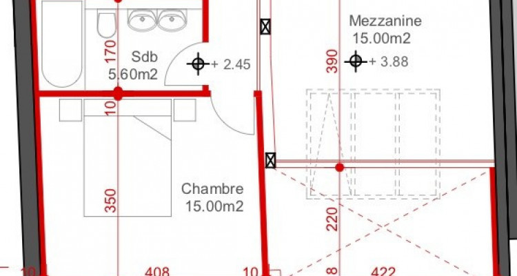 Plan-les-Ouates: duplex 98m2, rez et 1er image 3