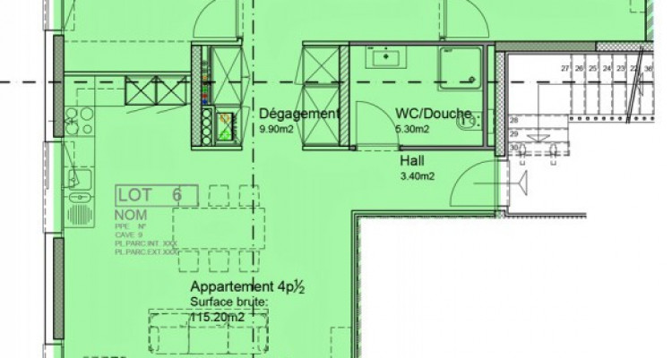 Appartement de 4,5 pièces avec balcon. image 6