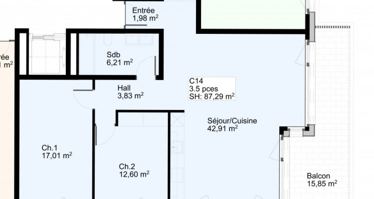 Appartement de 3,5 pièces au 1er étage image 4